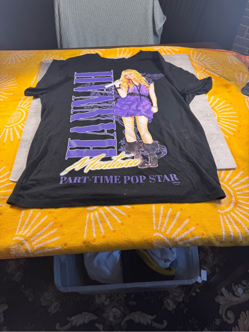 Hannah Montana Black & Purple Graphic Tee -